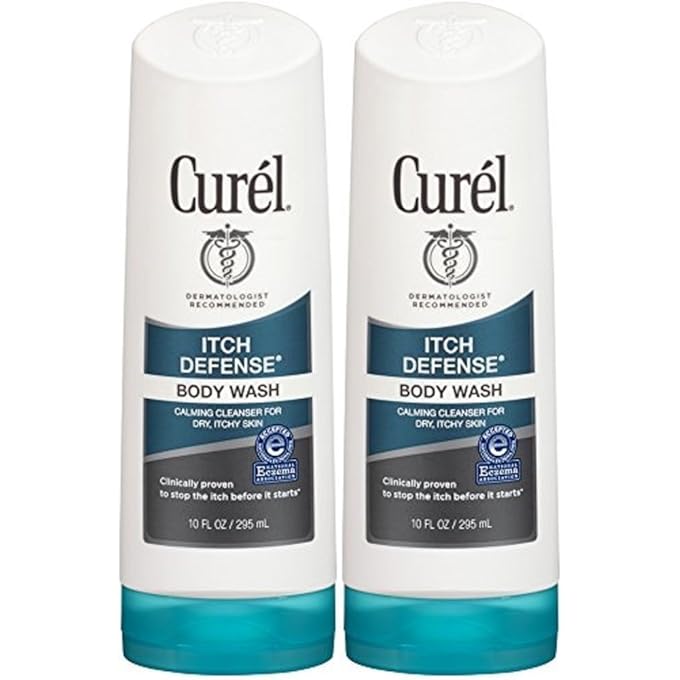 غسول الجسم Curel Itch Defense، 10 أونصات (عبوة من 2)